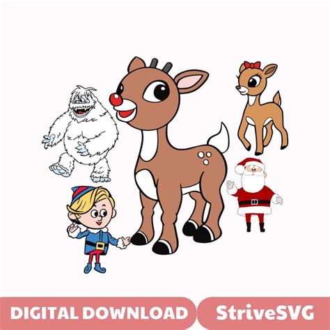 Rudolphs svg, rudolph svg, rudolf the red nosed reindeer svg - Inspire ...