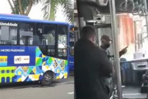 Viral Sopir Bus Trans Pasundan Diancam Preman Dan Sopir Angkot Kalau