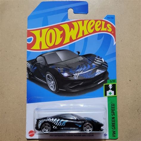 Jual HOT WHEELS AUTOMOBILI PININFARINA BATTISTA HW GREEN SPEED BLACK Shopee Indonesia