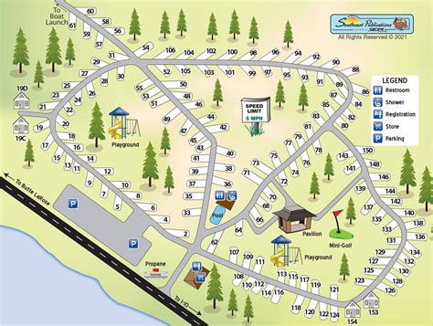 Park Map – Cajun Heritage RV Park