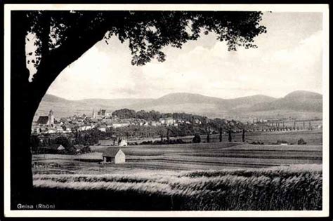 Ansichtskarte Postkarte Geisa Im Rh N Blick Ber Feld Akpool De