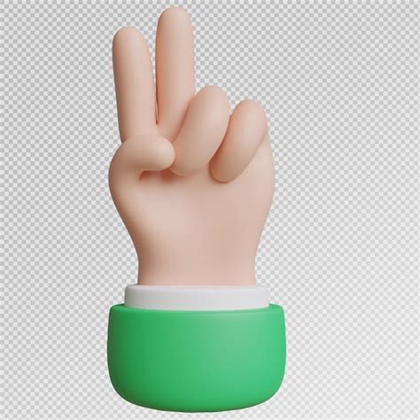 Premium Psd D Render Of Hand Gestures For Design