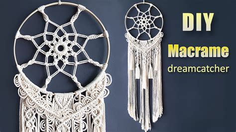 DIY Tutorial How To Make A Macrame Dreamcatcher YouTube