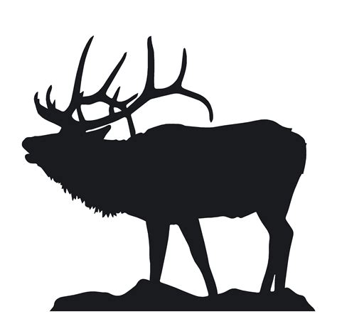 Bull Elk Calling Bugle Decal - Bull Elk Bugle Calling Sticker - 7425