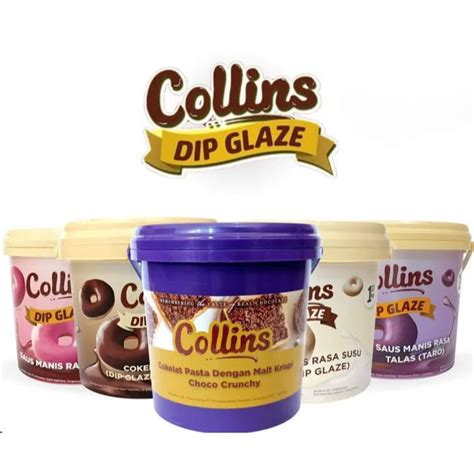 Collins Dip Glaze Chocolate Kg Collins Pasta Selai Cokelat Berat