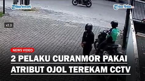 Viral Maling Motor Pakai Atribut Ojol Terekam Cctv Saat Beraksi Pelaku