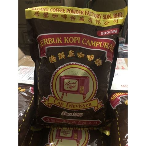 Kluang Coffee Powder Cap Televisyen 500G Serbuk Kopi Campuran 特別庄咖啡粉