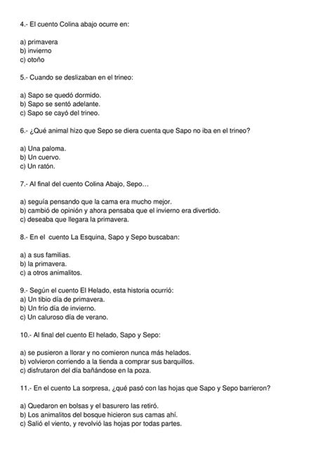 Evaluaci N De Sapo Y Sepo Un A O Entero Profe Social