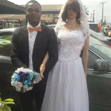 Black Man Marries His Sex Doll Samantha Wedding Photos Romance Nigeria