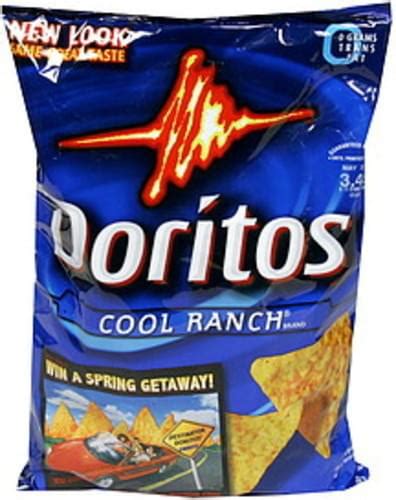 Doritos Cool Ranch Flavor Tortilla Chips 13 Oz Nutrition Information Innit