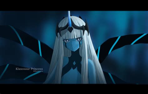 Safebooru 001 Darling In The Franxx 1girl Bangs Bayu Arts Blue Eyes Blue Skin Character Name