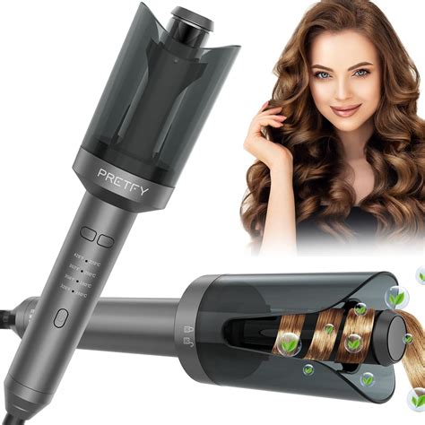 Professional Anti Tangle Automatic Curling Iron With 1 Ceramic Ionic Barrel 4 Temps Auto