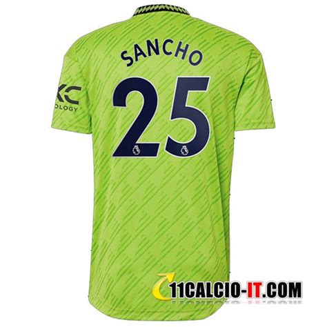 Crea La Tua Maglie Calcio Manchester United SANCHO 25 2022 2023 Terza