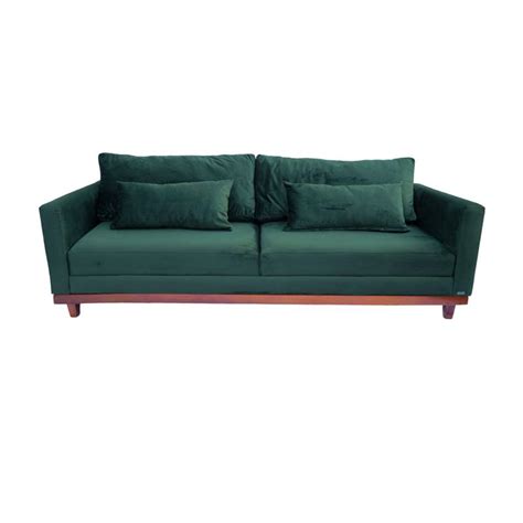 Sofá Chesterfield London 2 30 Veludo Verde Musgo Decoracao Sala