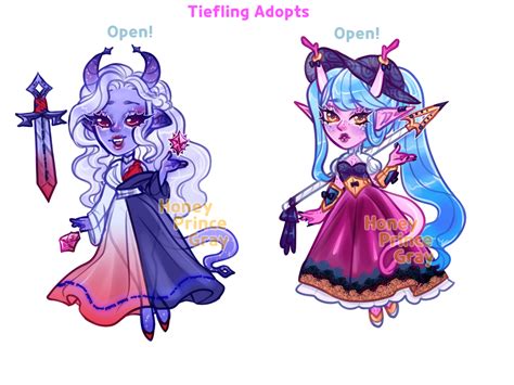 22 Open 15 Tiefling Adopts By Honeyprincegray On Deviantart