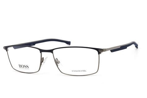 562407 Hugo Boss Boss 1201 Eyeglasses Matte Ruthenium Clear Lens