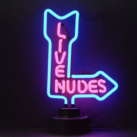 Live Nudes Neon Sign Sculpture Porn Star Big Daddy Movie Lamp Light