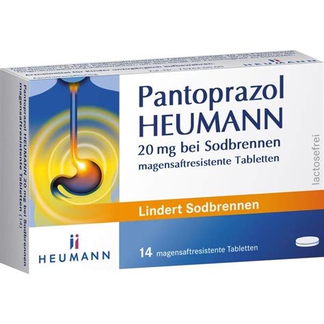 Pantoprazol Heumann 20mg bei Sodbrennen msr Tabl 14 Stück PZN