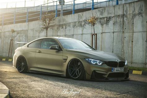 BMW Z-Performance F82 M4 matte green slammed | Bmw m4, Bmw, Bmw cars