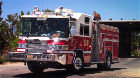 Phoenix Fire Dept Engine Responding X Youtube