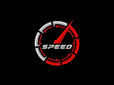 Premium Vector | Speed logo design vector illustration Speedometer logo vector