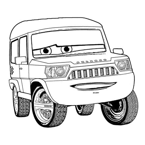 Раскраска Крутой джип распечатать или скачать