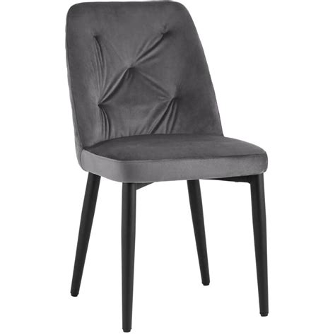 Стул Emma Chair Серый Велюр по цене 4 990 руб. купить в Москве с ...