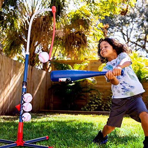 Franklin Sports Kids Batting Tee Mlb 2 In 1 Grow With Me Adjustable