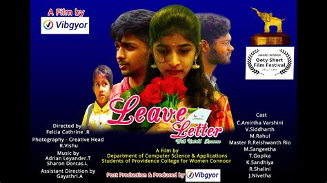 Leave Letter An Vibgyor Film Golden Elephant Award Winner Best