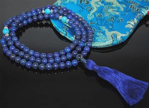 Lapis Lazuli Mala Prayer Beads Mala Prayer Beads Prayer Beads Lapis