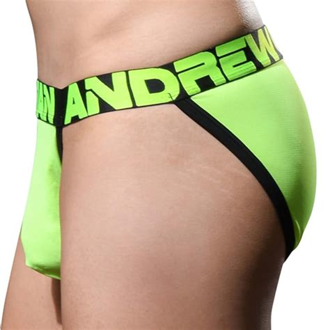 Andrew Christian Almost Naked Moisture Control Tanga Briefs Neon