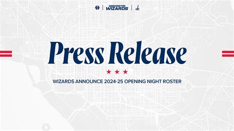 Wizards Announce 2024-25 Opening Night Roster | NBA.com