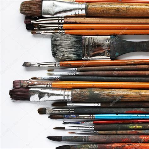 Variety Of Paintbrushes Stock Photo By Juliapankk