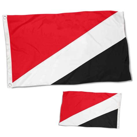 Dutern Double Sided Sealand Flag Banner 3 Ply With Brass Grommets 3x5