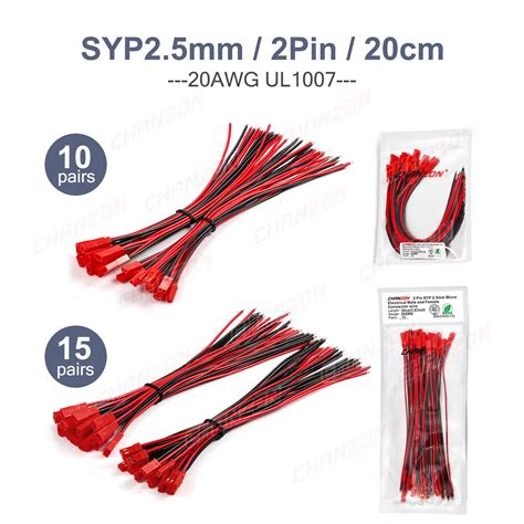 Jst Ph Xh Syp Sm Mm Plug Connector Pin Cable Male Female Rc Lipo