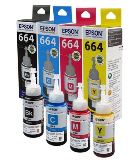 Epson Ink 664 Multicolor Ink Pack Of 4 Buy Epson Ink 664 Multicolor