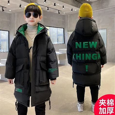 Parkas para niños Abrigos cálidos de invierno Moda adolescente