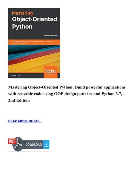 Ppt Mastering Object Oriented Python Build Powerful Applications With