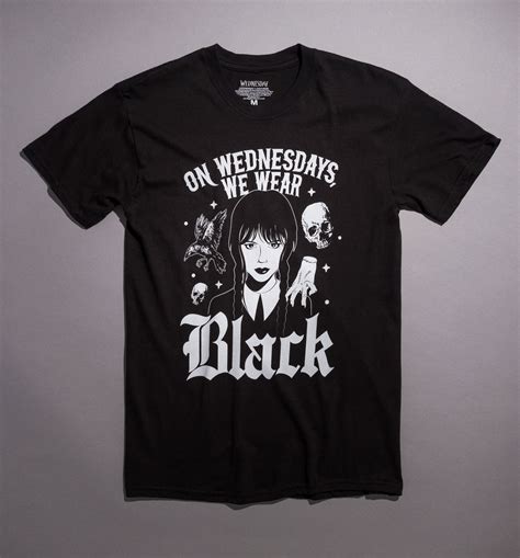 Wednesday On Wednesdays We Wear Black T Shirt