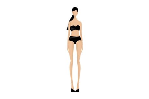 Silhouette Croquis Woman Standing Pose Graphic By Pcyheartcraft