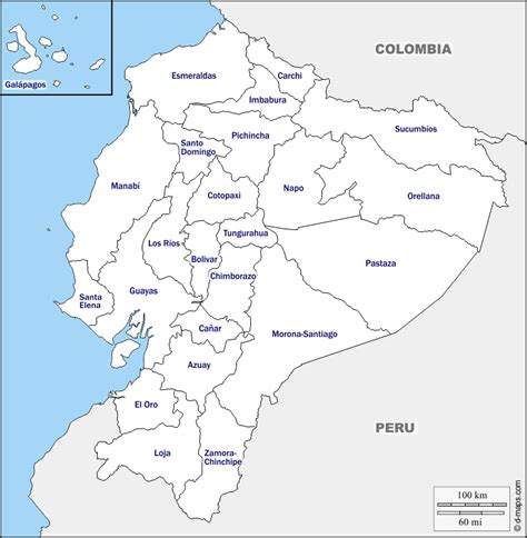 Mapa Del Ecuador Con Nombres Provincias Y Capitales 【para Descargar E