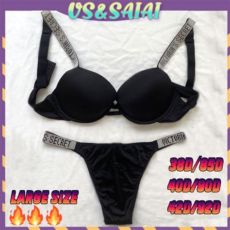 Victoria secret Roupa Íntima Calcinha Feminina Push Up Bra Conjunto De Peças Mais Lingerie