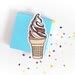 Neapolitan Ice Cream Vinyl Sticker Etsy