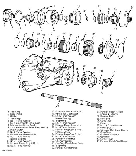 C6 Transmission Exploded View