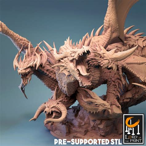 Tiamat Lord Of The Print Etsy