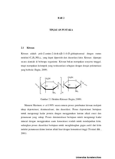 Bab Tinjauan Pustaka Penggunaan Karboksimetil Kitosan Dari Cangkang