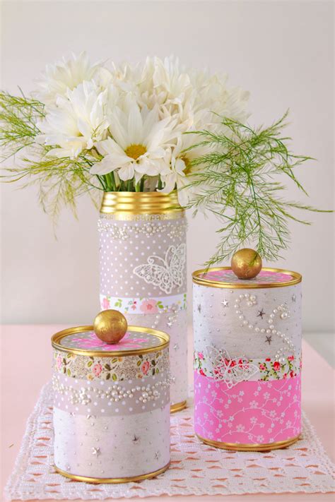 Molly Mell DIY Upcycled Tin Can Storage