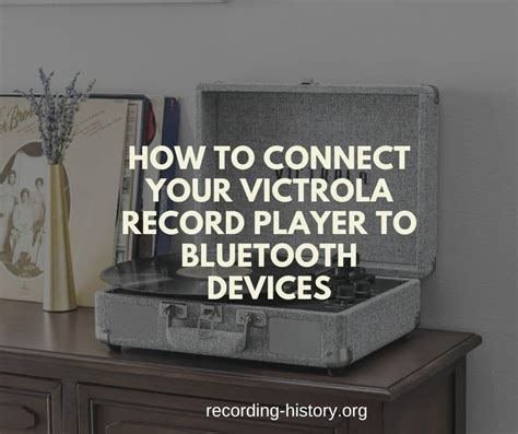 How To Connect Your Victrola Record Player To Bluetooth