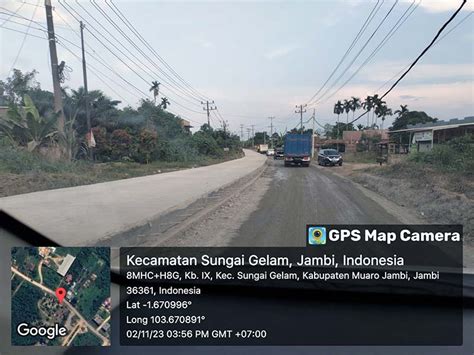 Bpjn Jambi Rigid Beton Jalan Simpang Ahok Hingga Buper Sungai Gelam