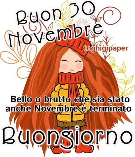 Buongiorno Novembre Toghigipaper